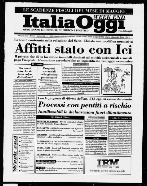 Italia oggi : quotidiano di economia finanza e politica